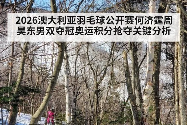 2026澳大利亚羽毛球公开赛何济霆周昊东男双夺冠奥运积分抢夺关键分析